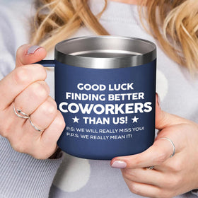 Gossby 14oz coworker tumbler with lid, sweat-free and travel-friendly.