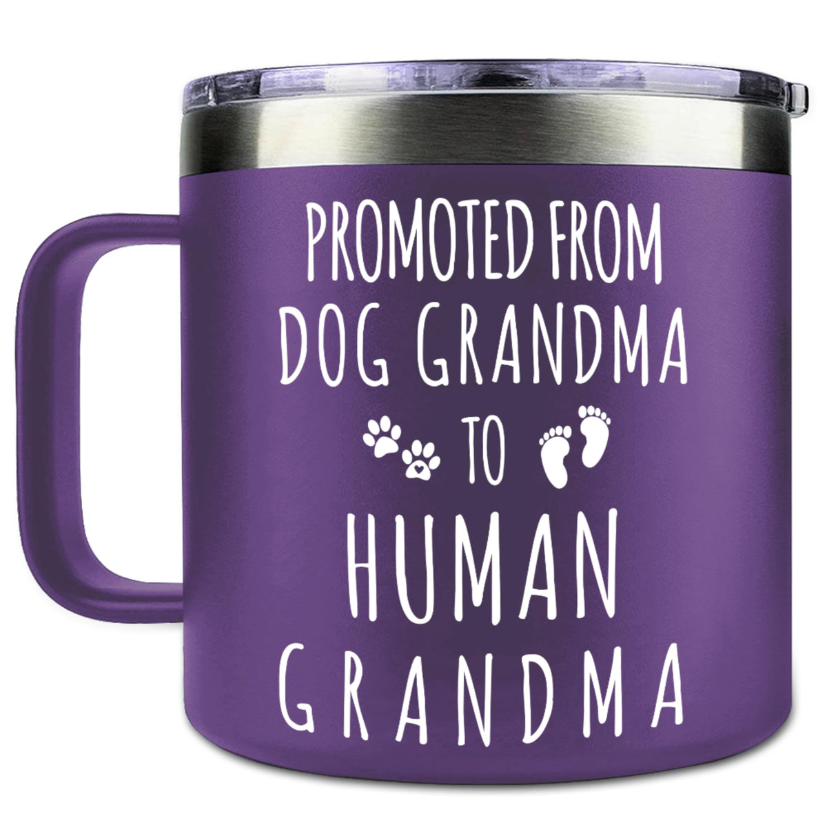 Gossby grandma cup tumbler with dog grandma promo, ideal for a joyful first-time grandma moment