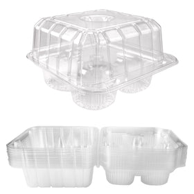 GothaBach 20-pack four-compartment cupcake box shows desserts clearly for transport