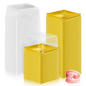 GothaBach 3-inch mini cake box with clear lid for appealing display