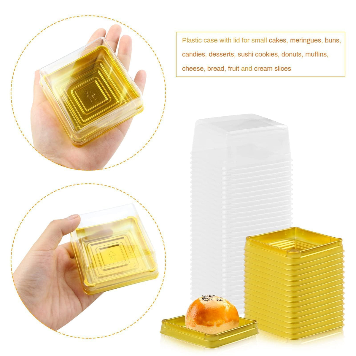 GothaBach cake box lid and bottom separation for easy access