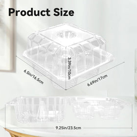 GothaBach clear 4-cavity holder displays treats neatly