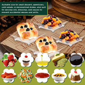 GothaBach disposable mini plates suitable for sauces and dressings