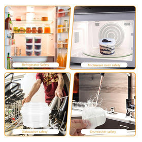 GothaBach freezer-safe jars with clear walls for easy content identification.