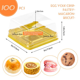 GothaBach mini cake box shows golden base highlighting pastry detail