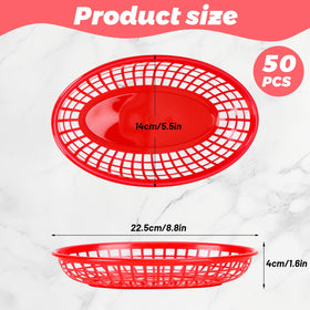 GothaBach perforated red baskets highlighting airflow for snacks and meals