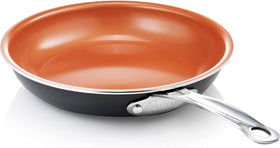 Gotham Steel 11-inch pan top view showing the nonstick surface for easy cooking