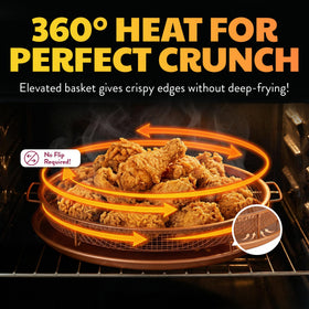 Gotham Steel copper nonstick coating close-up showing easy release.