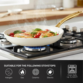 Gotham Steel dishwasher-safe cookware for simple cleanup after cooking.