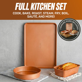 Dishwasher-safe Gotham Steel cookware ready for quick cleanup