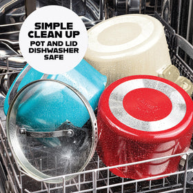 GOTHAM STEEL dishwasher safe pot for quick cleanup after cooking
