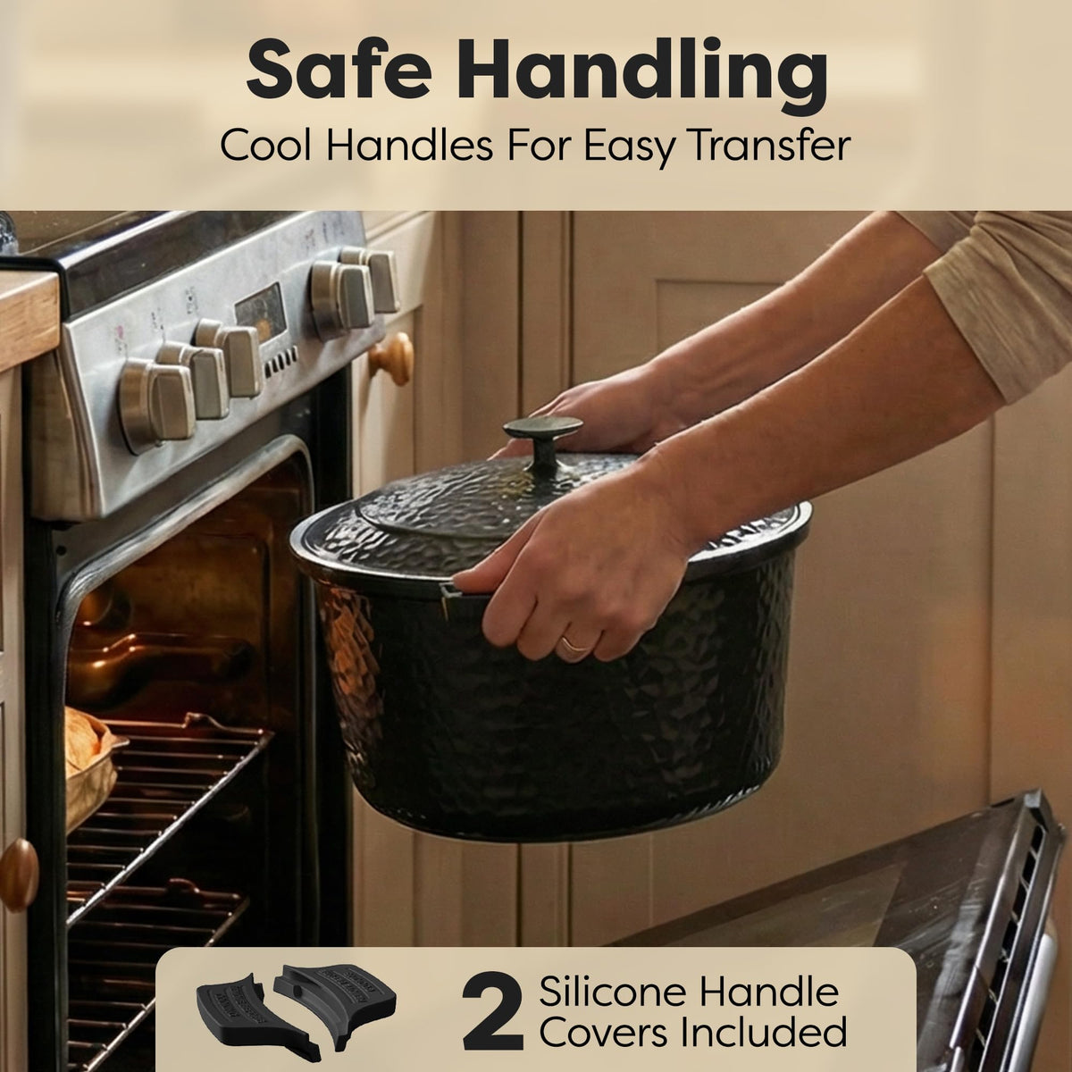 Gotham Steel heat-preserving construction delivers consistent cooking across dishes.