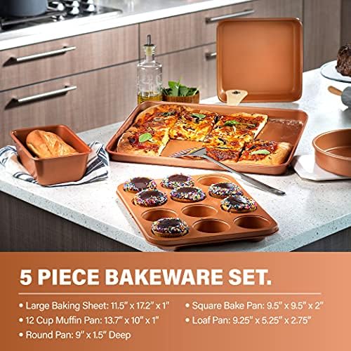 Gotham Steel Hammered 1.5qt sauce pan with lid ideal for sauces.