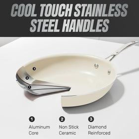 Gotham Steel kitchen utensils set completes the collection with durable tools