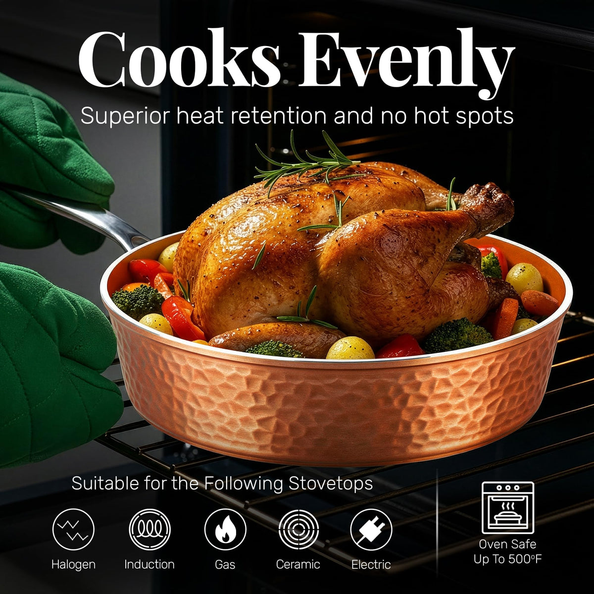 Gotham Steel Modern dishwasher-safe pan for easy cleanup after meals