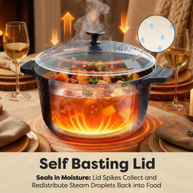Gotham Steel oven-safe up to 500 degrees for versatile indoor cooking.
