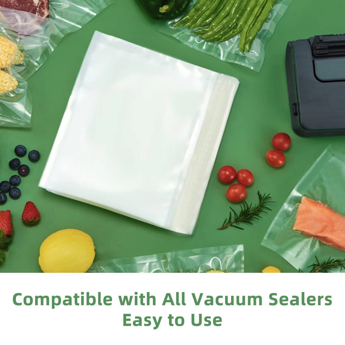 GOTISXIN 8x10 precut bags show heavy-duty design for sous vide prep.