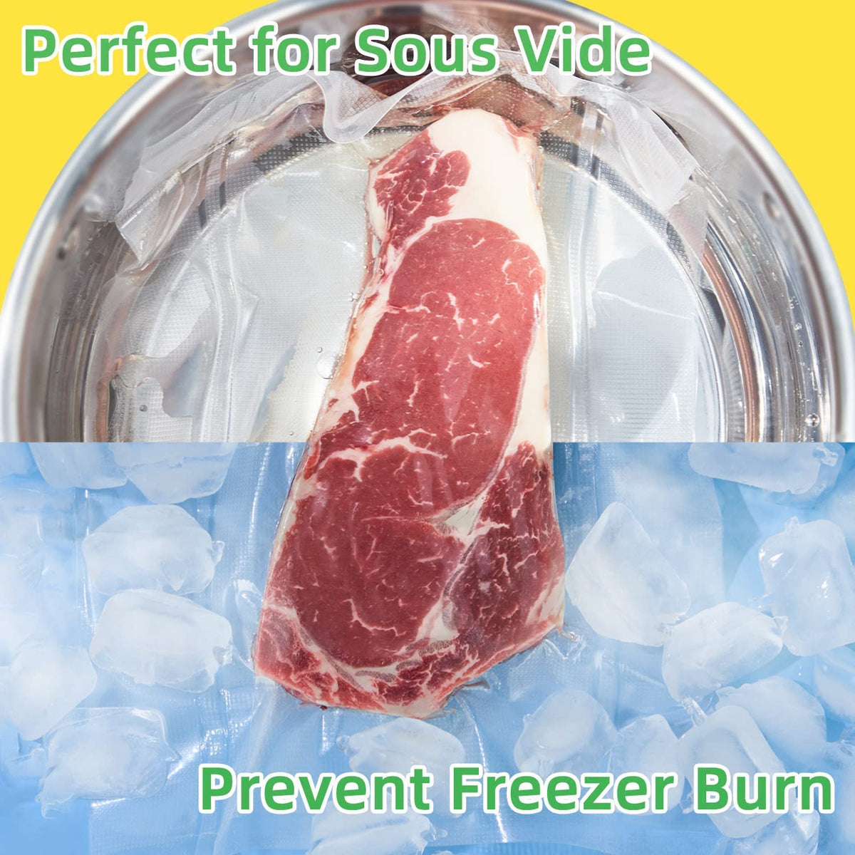 GOTISXIN easy-seal compatible with most vacuum sealers.
