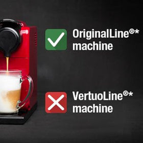 Gourmesso Nespresso OriginalLine compatibility badge on packaging.