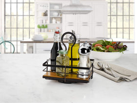 Gourmet Basics by Mikasa Nova black iron finish stands up to everyday use