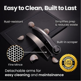 Gourmet Easy 304 stainless steel construction ensures durable kitchen tool.