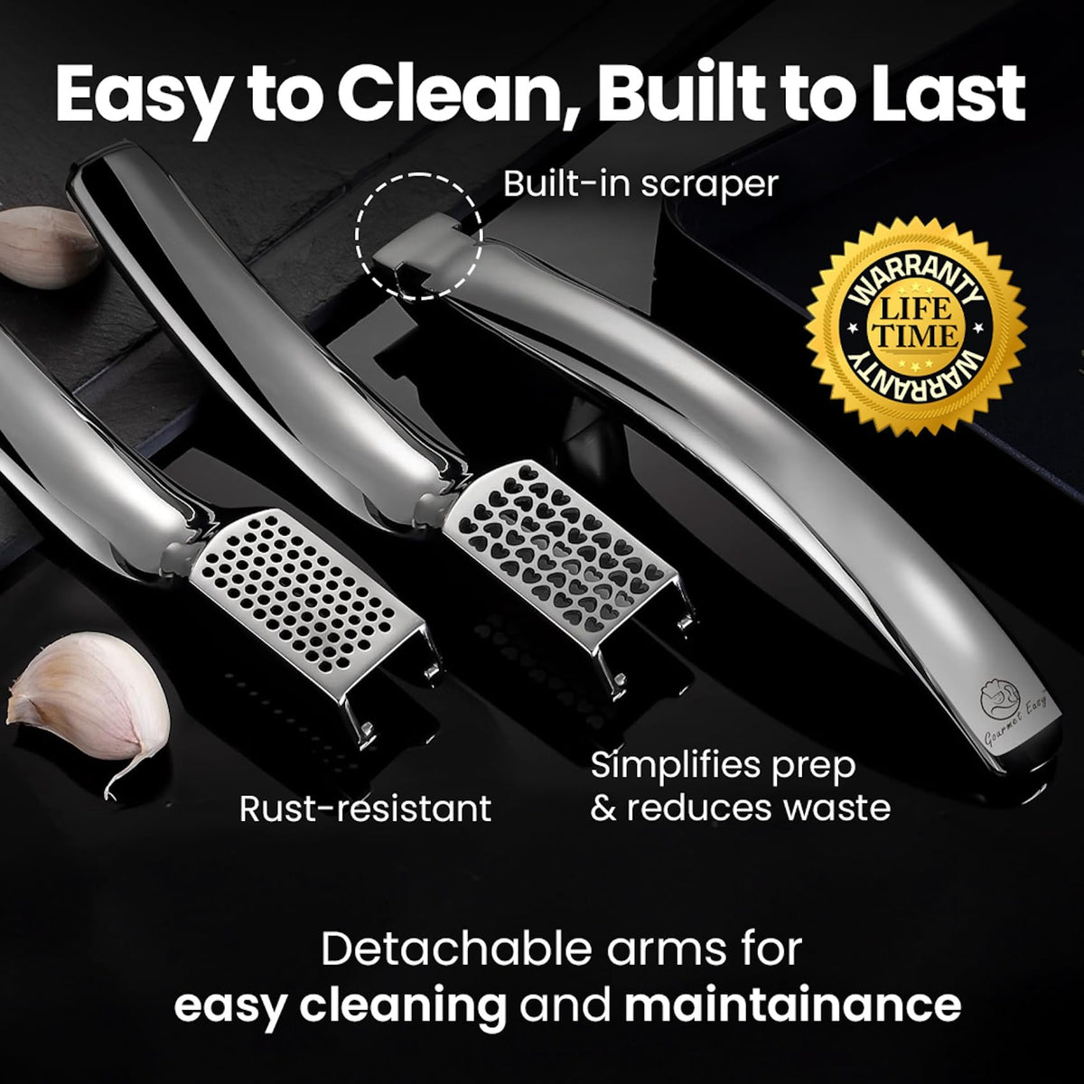 Gourmet Easy 304 stainless steel design for durable daily use
