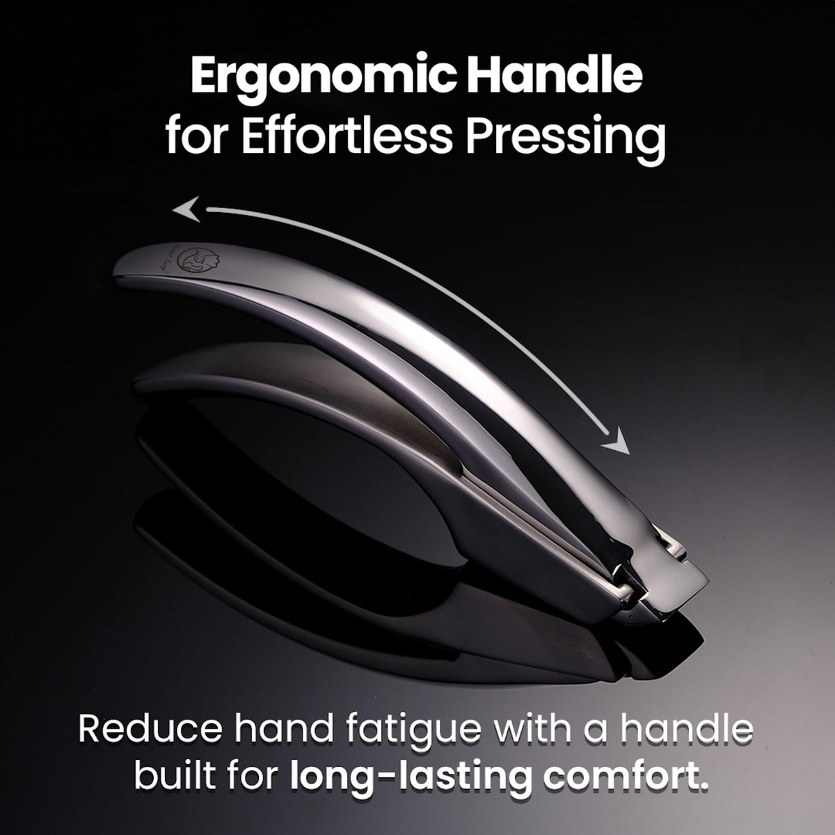 Gourmet Easy easy-clean garlic mincer can be rinsed or cleaned in the dishwasher