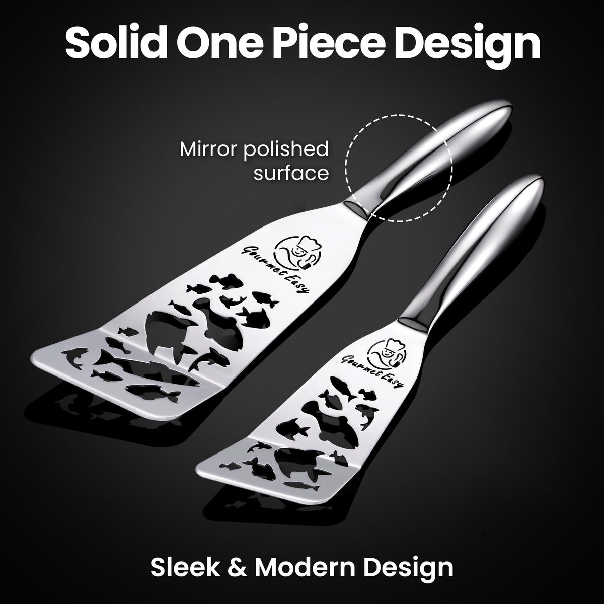 Gourmet Easy Funky Fish Edition dishwasher-safe spatula for easy cleanup