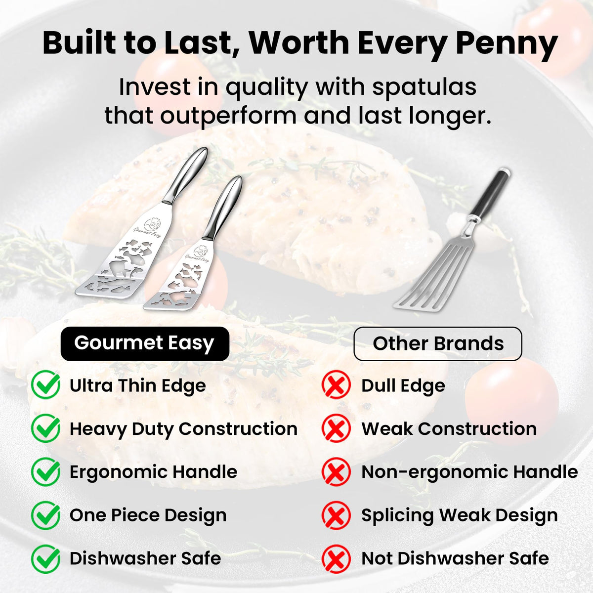 Gourmet Easy Funky Fish Edition slotted edge under delicate foods