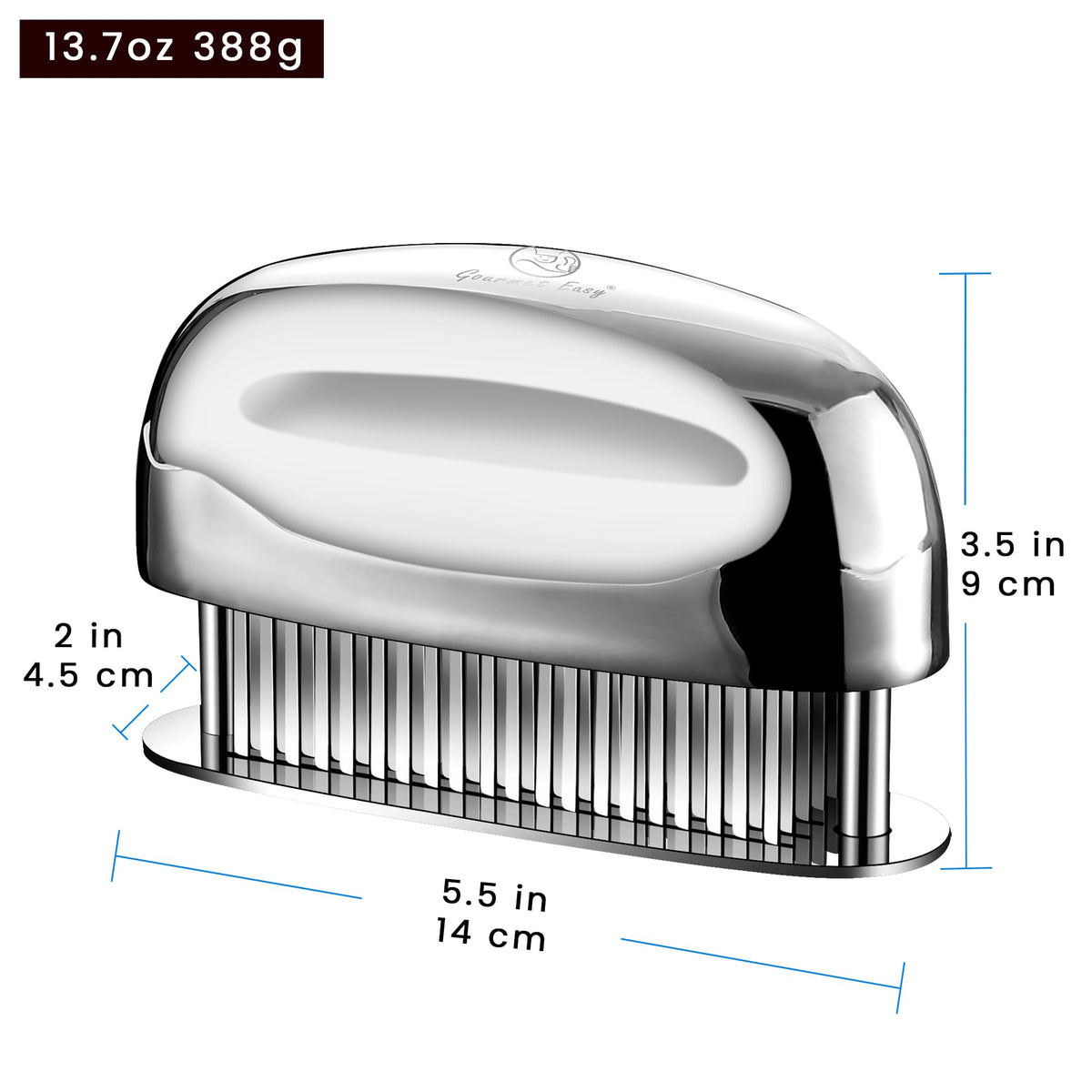 Gourmet Easy Meat Tenderizer Tool compact design fits drawers and prep spaces