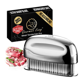 Gourmet Easy Meat Tenderizer Tool needle tips close-up for deeper flavor penetration