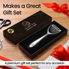 Gourmet Easy Y-shaped design provides precise control during peeling.
