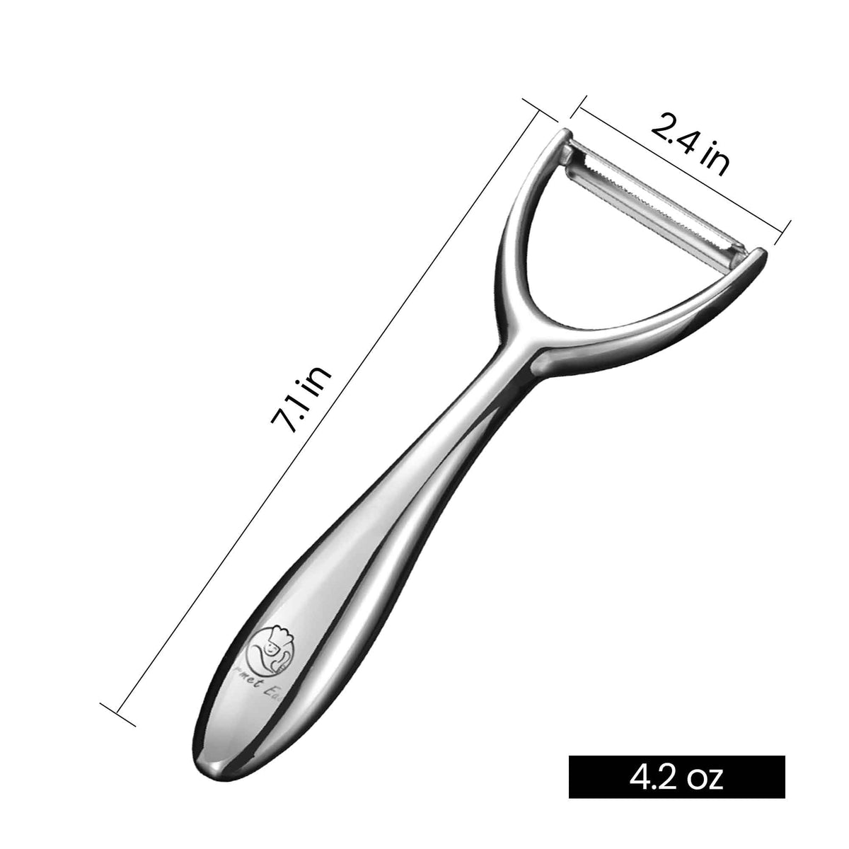 Gourmet Easy peeler used on carrots and cucumbers for garnishes.