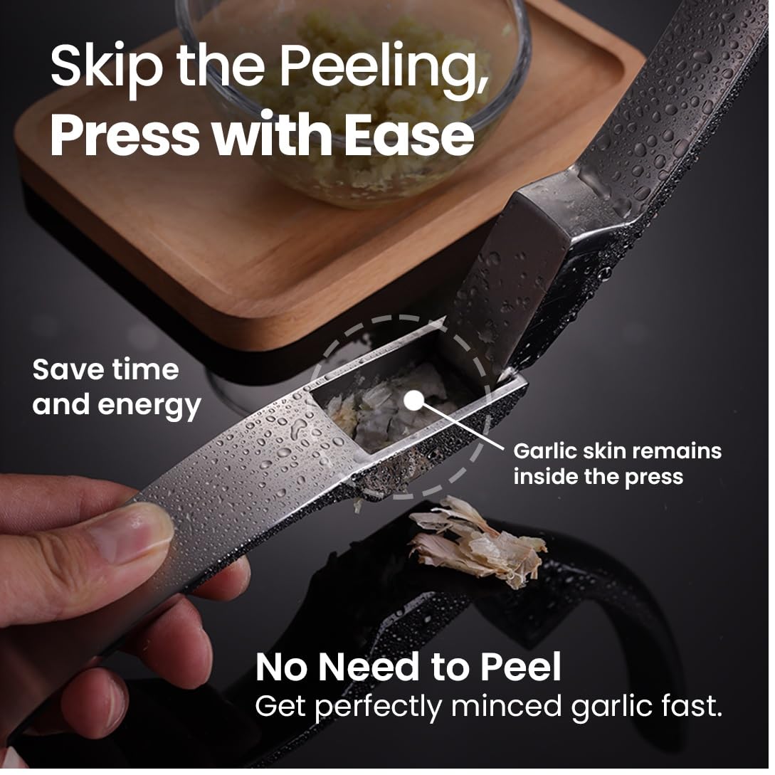 Gourmet Easy rust-proof garlic press built for daily kitchen use.