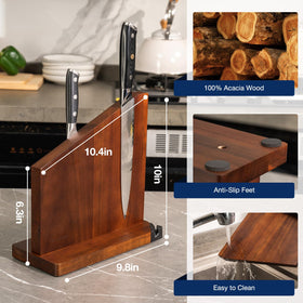 Gourmetop acacia wood grain variation adds natural warmth