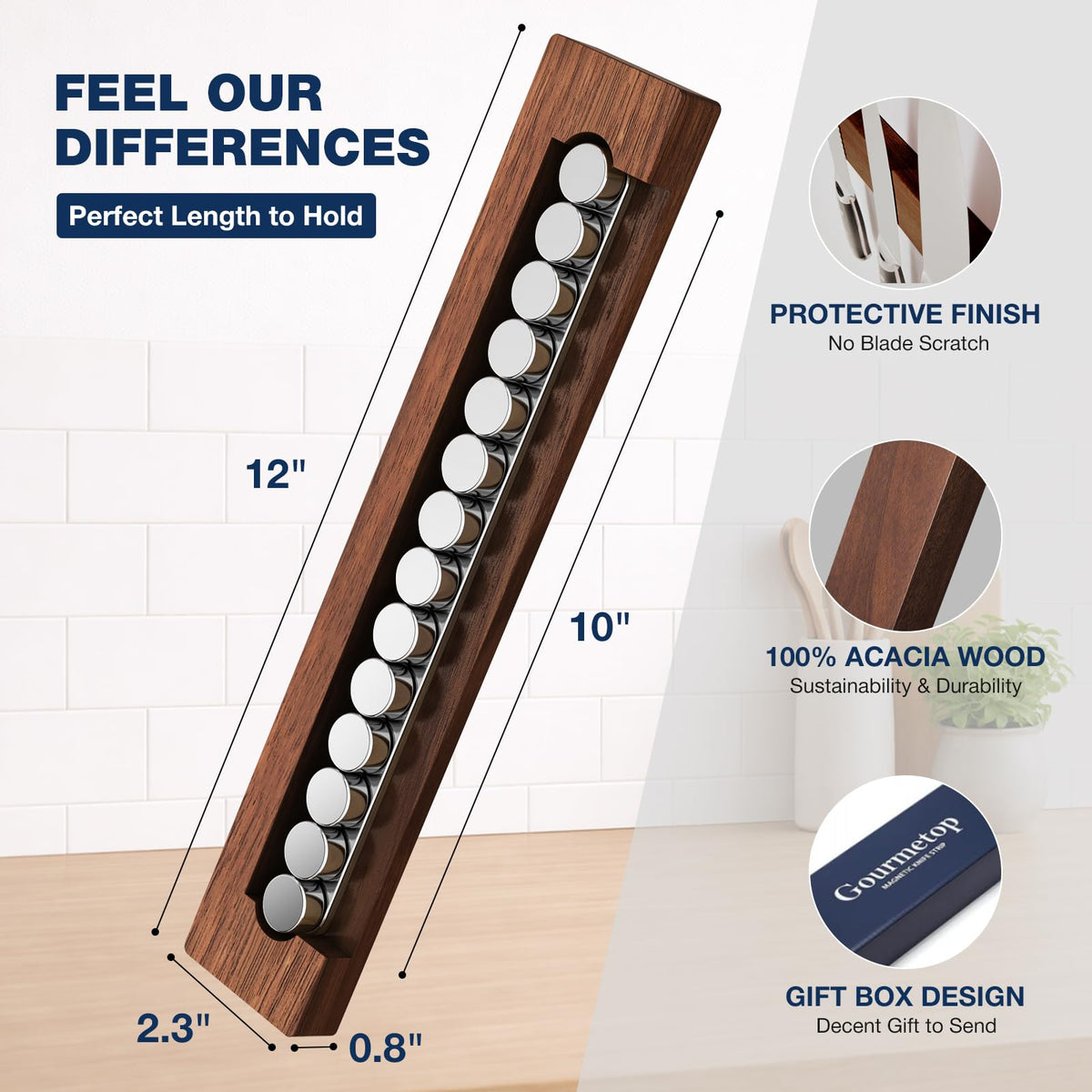 Adhesive full-length strip for strong drill-free mounting