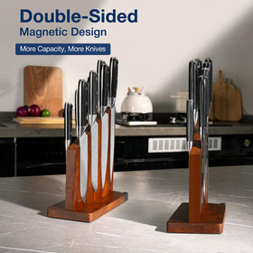 Gourmetop double-sided magnet design holding multiple knives
