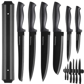 Gourmetop 8-inch chef knife image showing sharp blade for precise slicing.