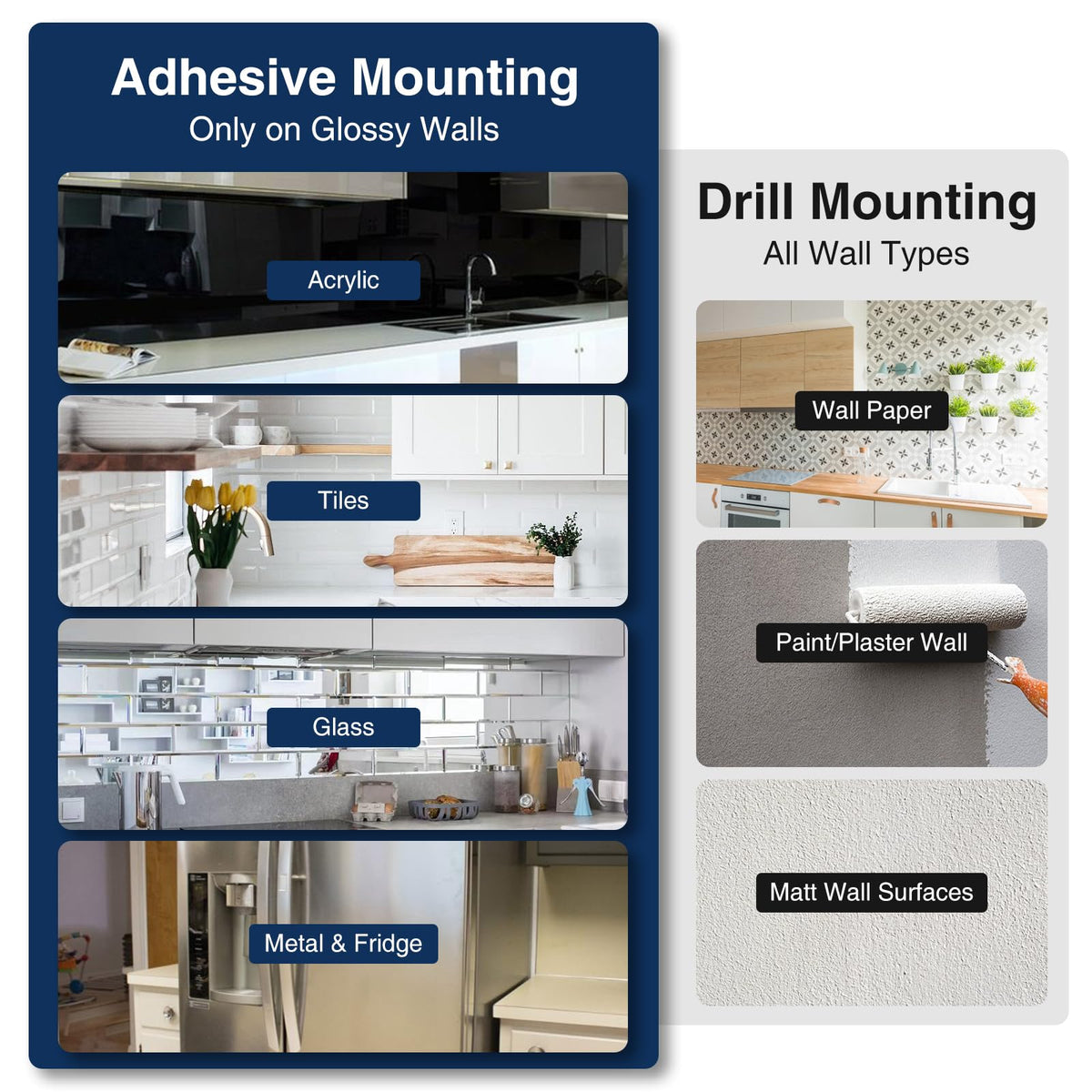 Gourmetop stylish knife rack complements modern kitchen design while saving counter space.