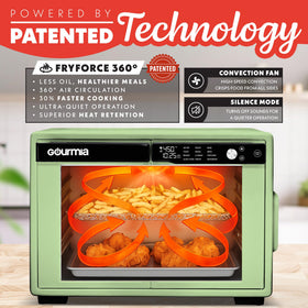 Gourmia control panel with digital display and easy preset selection