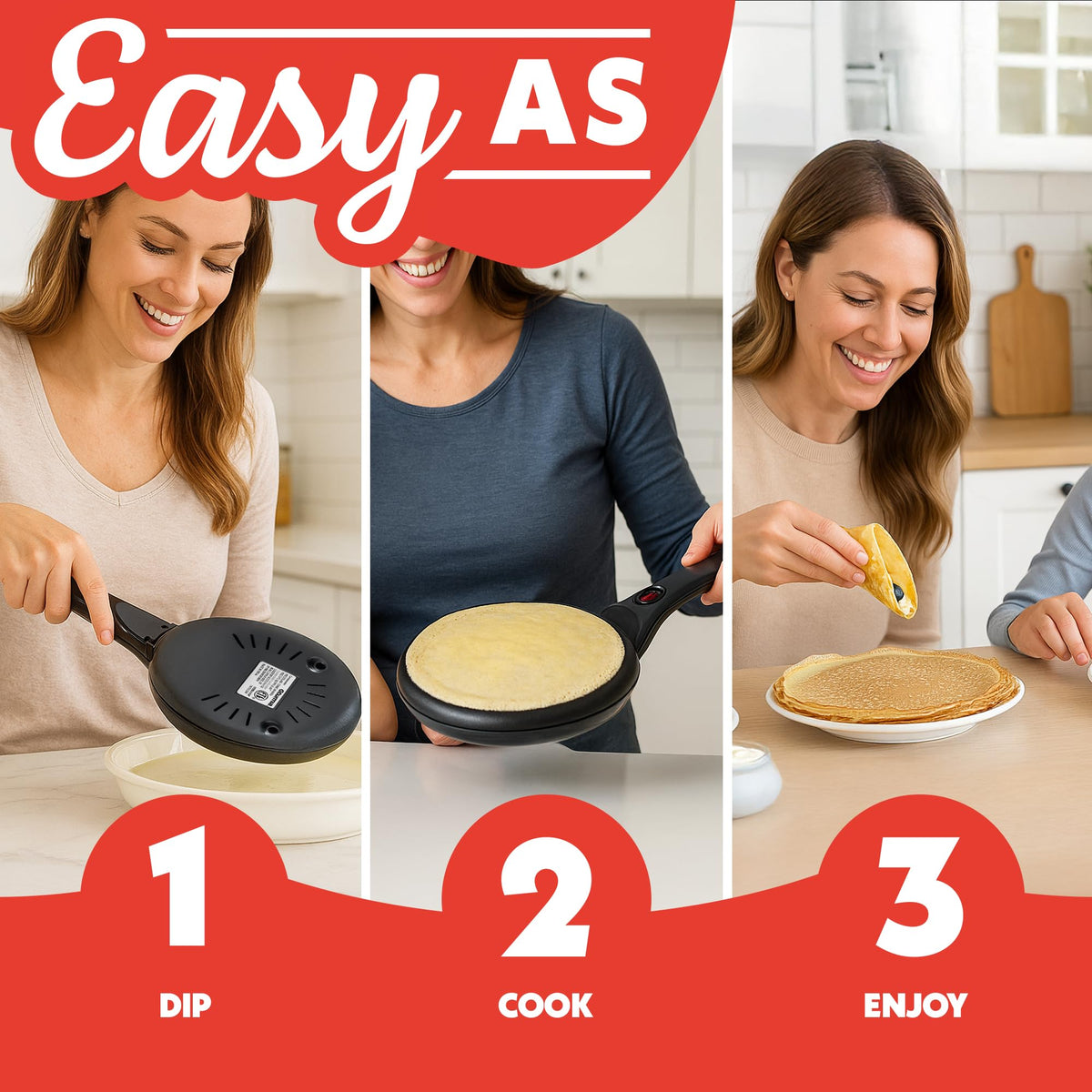 Gourmia batter tray in use for mess-free coating