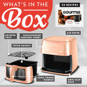 Gourmia 8 qt air fryer eight presets for versatile meals