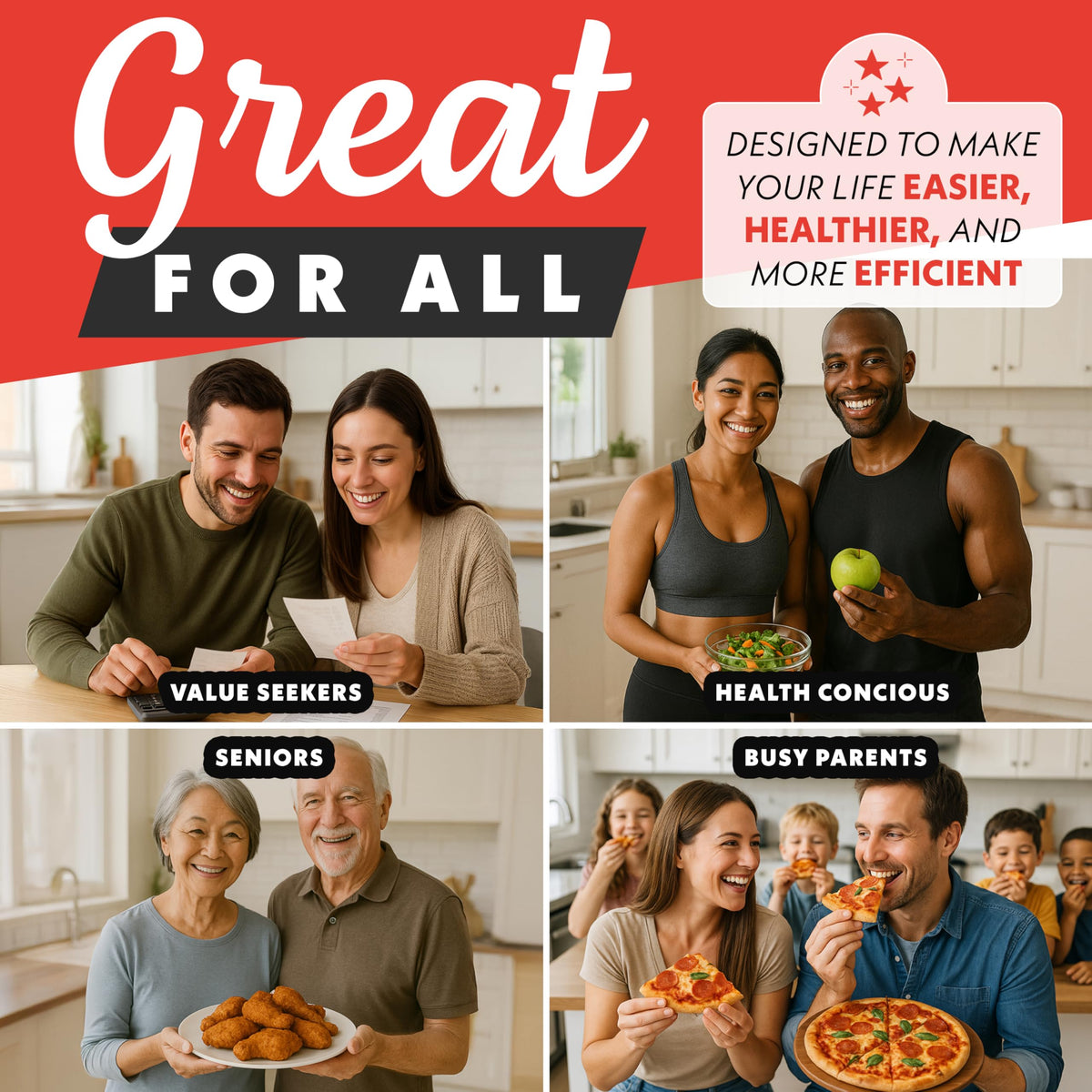 Gourmia air fryer French Door Toaster Oven dishwasher-safe pans simplify cleanup after cooking.