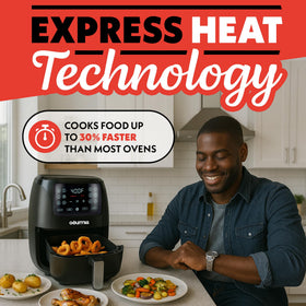Gourmia air fryer with 12 presets for roast and bake tasks