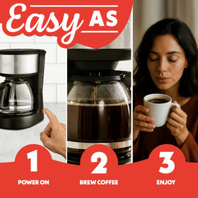 Gourmia easy-view water window helps monitor water levels at a glance