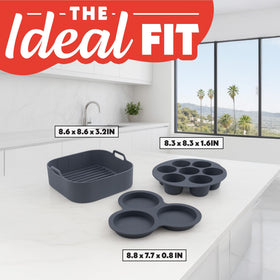 Gourmia compact storage design saves kitchen space