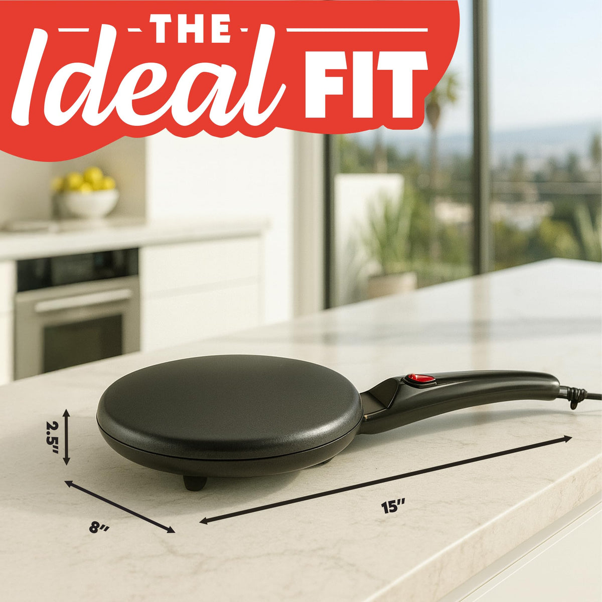 Gourmia crepe, pancake, and tortilla versatility in one appliance