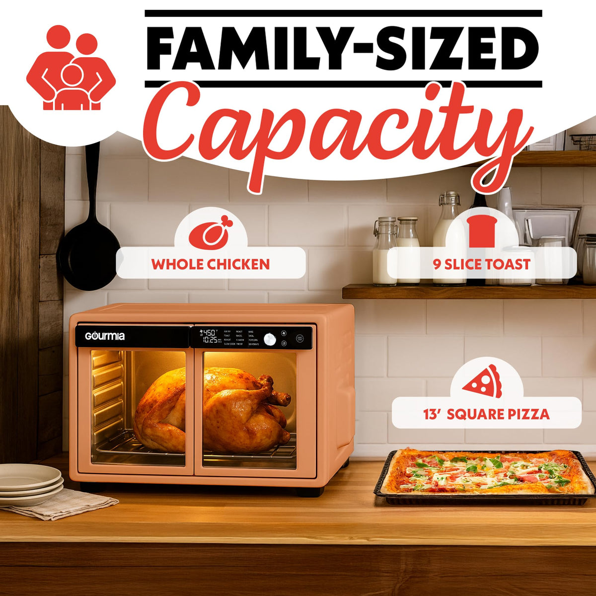Gourmia dishwasher-safe accessories simplify cleanup after cooking.