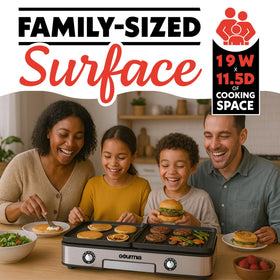 Gourmia dishwasher-safe ceramic plates promote quick post-meal cleanup.