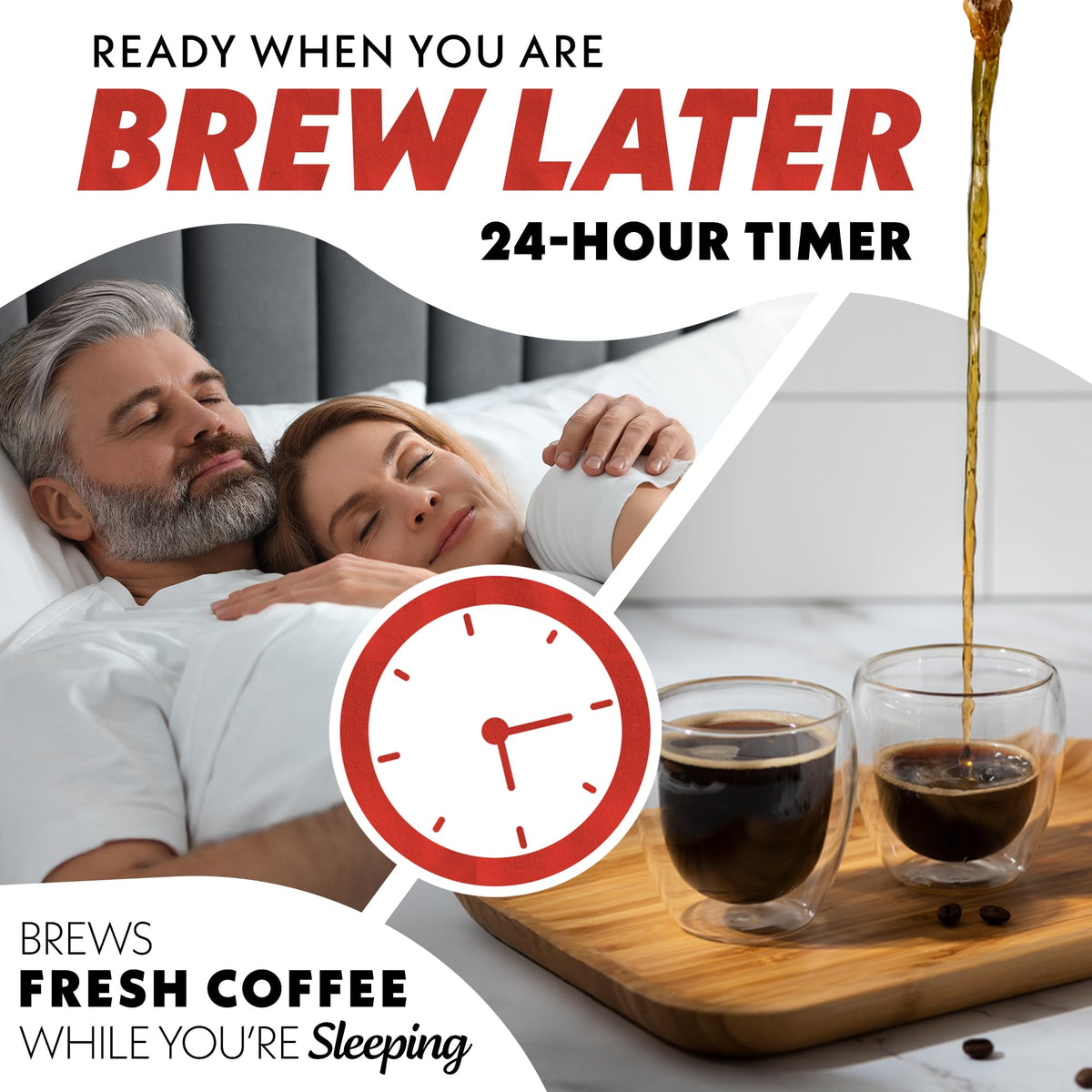 Gourmia Drip Coffee Maker pause and serve feature to prevent spills